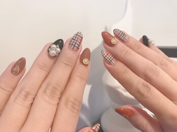 プティットスリール 西尾店(Petit Sourire)/☆チェック柄☆球体パール☆