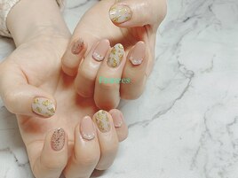 メタリック薔薇アート