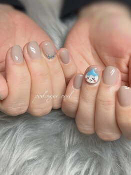 ピンクシュガーネイル(pink sugar nail)/ワンポイント3D