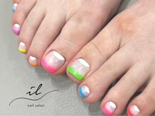 イル 神戸店/カラフルデザインネイル