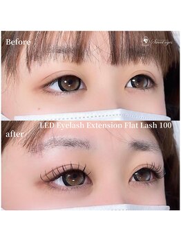 スウィートアイズ(Sweet eyes)/LEDフラットラッシュ100本