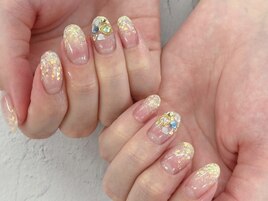 【森】人気 ラメグラデーション