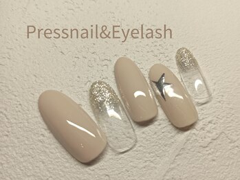 プレス ネイルアンドアイラッシュ(PRESS NAIL&EYELASH)/【ハンド】定額※オフ込￥8800