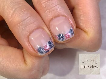 リトルビュー(little view)/・インク×手描きフラワー ¥9980