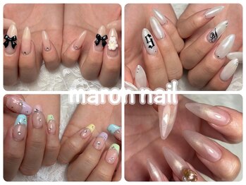 【ジェルネイル・フィルイン・持ち込み】maron nail(マロンネイル)|所沢駅|の写真/【モチの良さ◎】クリアチップやスカルプ対応◎自爪へのダメージを抑えた丁寧な長さ出しで綺麗な指先へ♪