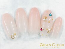 クアトログランシュ 青葉台(QUATRO×GranCieux)/ピンクカラグラ×ストーンネイル