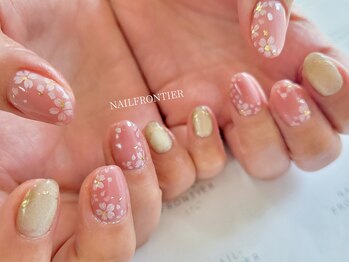 ネイルフロンティア 吉祥寺(NAIL FRONTIER)/桜フレンチネイル11980円