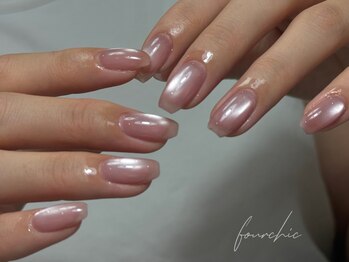 フォーシック 大森(fourchic)/ちゆるん系マグネットネイル