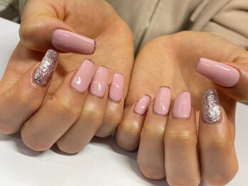 ネイルックバイナチュレルーム(Nailook by Nature Room)/ワンカラー先端ラメライン