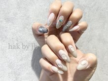 ハク ネイル バイジェービー 稲毛(hak nail byjb)/アシメニュアンス
