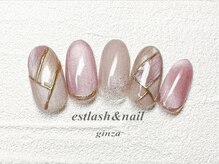 エストラッシュアンドネイル 銀座店(est lash&nail)/マグネットブロックネイル