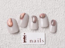 アイネイルズ 梅田店(I nails)/先端ぷっくり￥8700