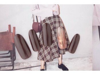 エムスラッシュ フィール 東戸塚店(M.SLASH)/ブラウンマーブルネイル