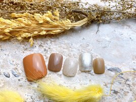 アースカラーネイル