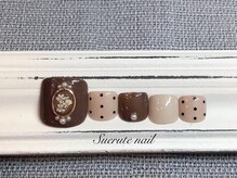 スエルテ ネイルサロン 北千住店/シックなフラワードーム ¥9000