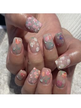 ロロネイル(ROROnail)/ゆるフラワー