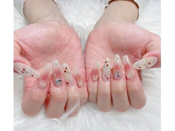 キアラネイルサロン/チップ長さだし持ち込みデザイン