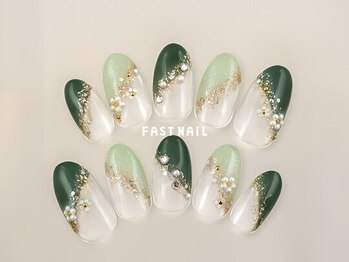 FAST NAIL 荻窪駅前店【パラジェル/ジェルネイル専門/定額/マグネット/フットネイル】/シンプル 【11989】