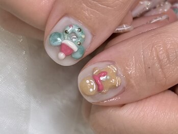 ネイルズ ウィスブランカ(Nails wisBlanca)/3Dネイル/クリスマスネイル
