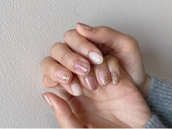 ネイルズ ララ(nails Lala)/ピンクニュアンス。