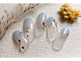 ふんわりぬりかけネイル