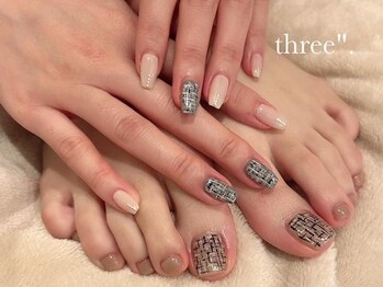 スリー(three.)の写真/【指先が綺麗に見えるネイル♪】豊富なカラーの中からお好きな色を！※初回のお客様はオフ無料◎