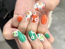 ☆オレンジ×グリーン☆