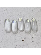 ネイルアンドまつげ リュフェール 五反田(Nail Lufaire)/オーロラフレンチ