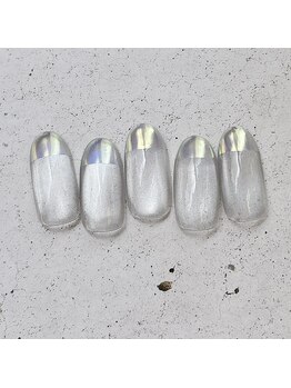 ネイルアンドまつげ リュフェール 五反田(Nail Lufaire)/オーロラフレンチ