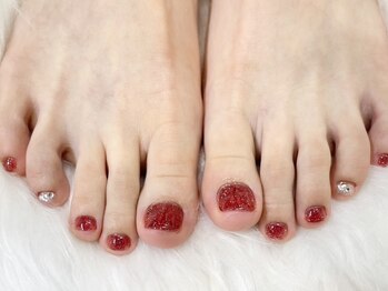 アイズモア 京王八王子店(Eye's More～eyelash＆nail～)/大人のフット☆ワンカラー