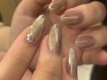 エムスラッシュ ネイル 新百合ヶ丘店(M.SLASH)/マグネットミラーネイル