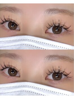 オーク 新潟(OAK)/flat lash×100本 束感仕上げν