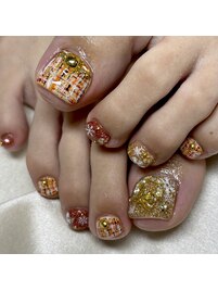 冬のツイードネイル♪