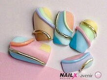 ネイリックス アヴェニール(NAILX avenir)/個性的ブロッキングネイル