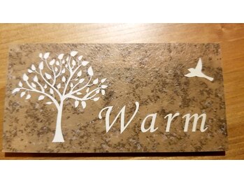 ウォーム(Warm)/店名プレート