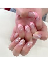 ネイルサロン クール(Nailsalon Coeur)/ちぐはぐネイル　フレンチネイル