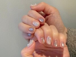 ショートネイル/ホワイトネイル