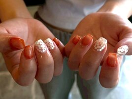 テラコッタ/白ホロドット/定額