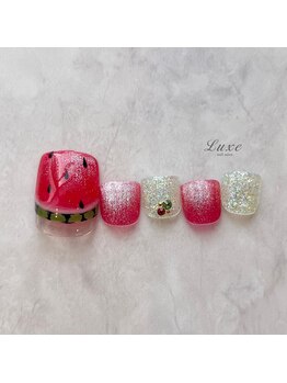ネイルサロンリュクス (nailsalon Luxe)/フットネイル スイカ