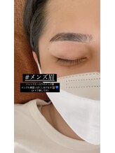 メンズ眉毛サロンNAGI BROW博多駅前店【メンズ眉毛/眉毛脱毛/アイブロウ/眉ワックス】/ナチュラル平行ベースセミアーチ