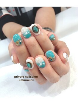 プライベート ネイルサロン マーマ(murmur)/人魚の鱗ネイル