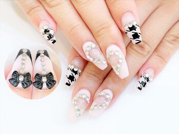 ネイルコレクション ピンク(Nail Collection Pink)/長さ出しジェル放題★ハート抜き