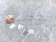 スリー(THREE)/March 2023/nail desing