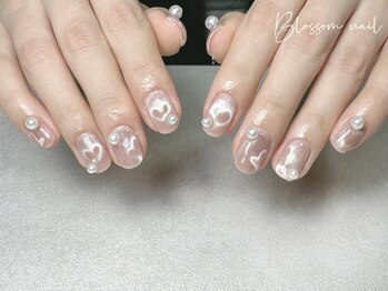 ブラソンネイル(Blossom nail)/マグネットハート