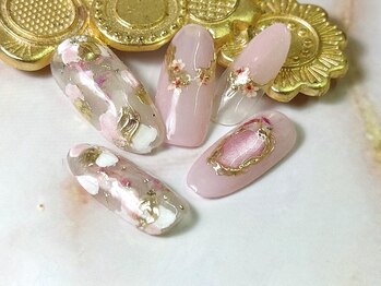 ドロッセル(Drossel)/アンティーク桜ネイル　12100円