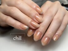 チル(chill)/ベースありフレンチネイル