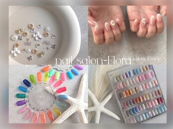 フローラ(_Flora)の写真/《9時OPEN》手肌に馴染む艶カラーで存在感溢れる美爪に◇国産ジェル使用＊ケア・フォルム重視で丁寧な施術
