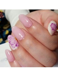 手描き上品フラワー