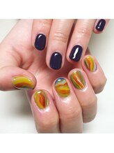 サニーサイドアップ ネイル(Sunny SideUp nail)/Cross section of the stone