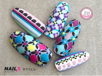 ネイリックス 栄ガスビル(NAILX)/おしゃれドットネイル☆